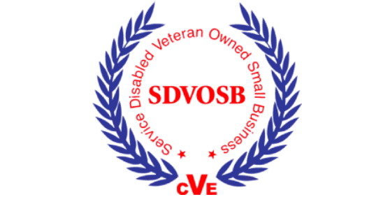 Certified Service-Disabled Veteran-Owned Small Business (SDVOSB) badge