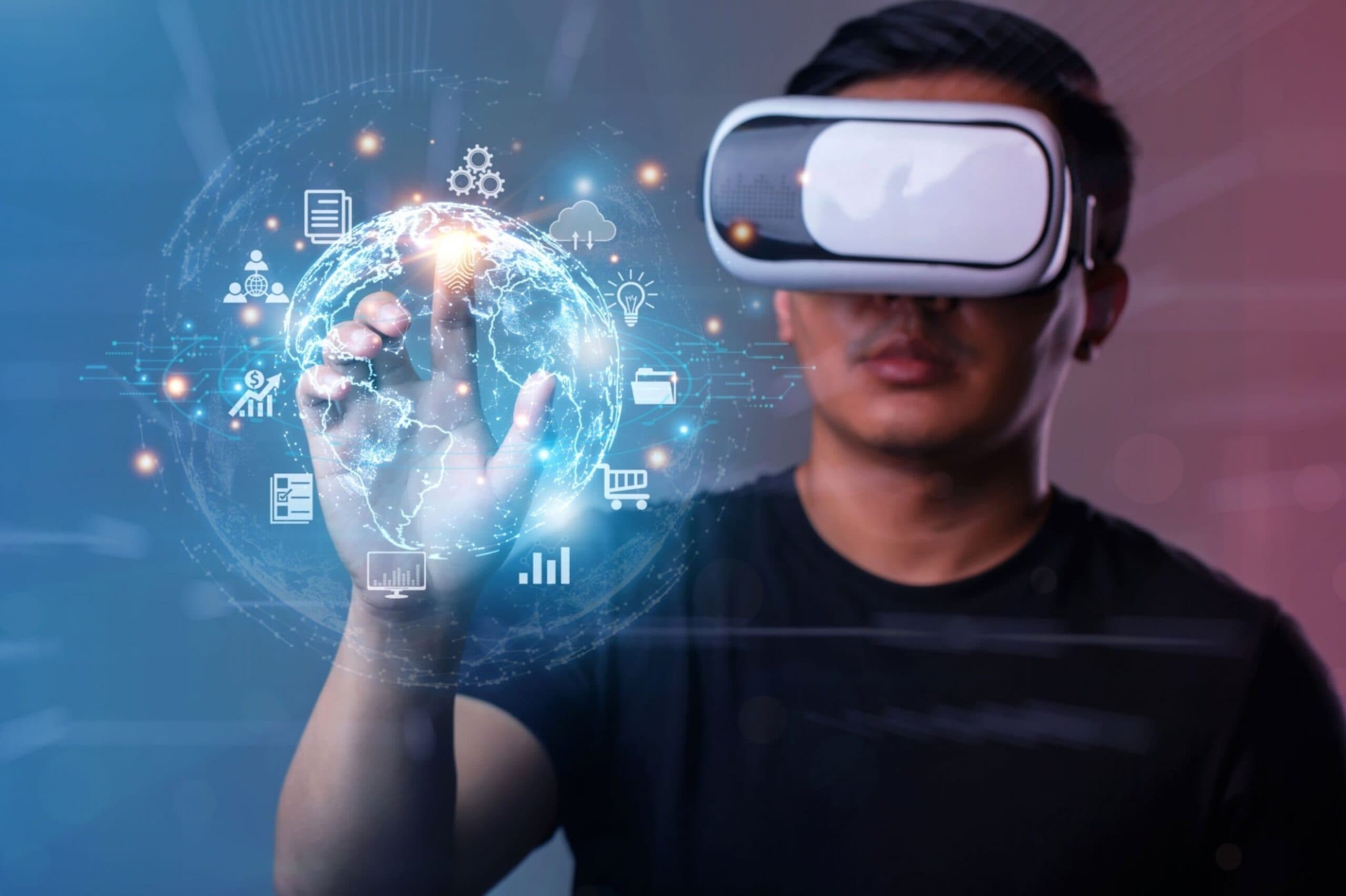 Projector and VR training in a classroom — image 3