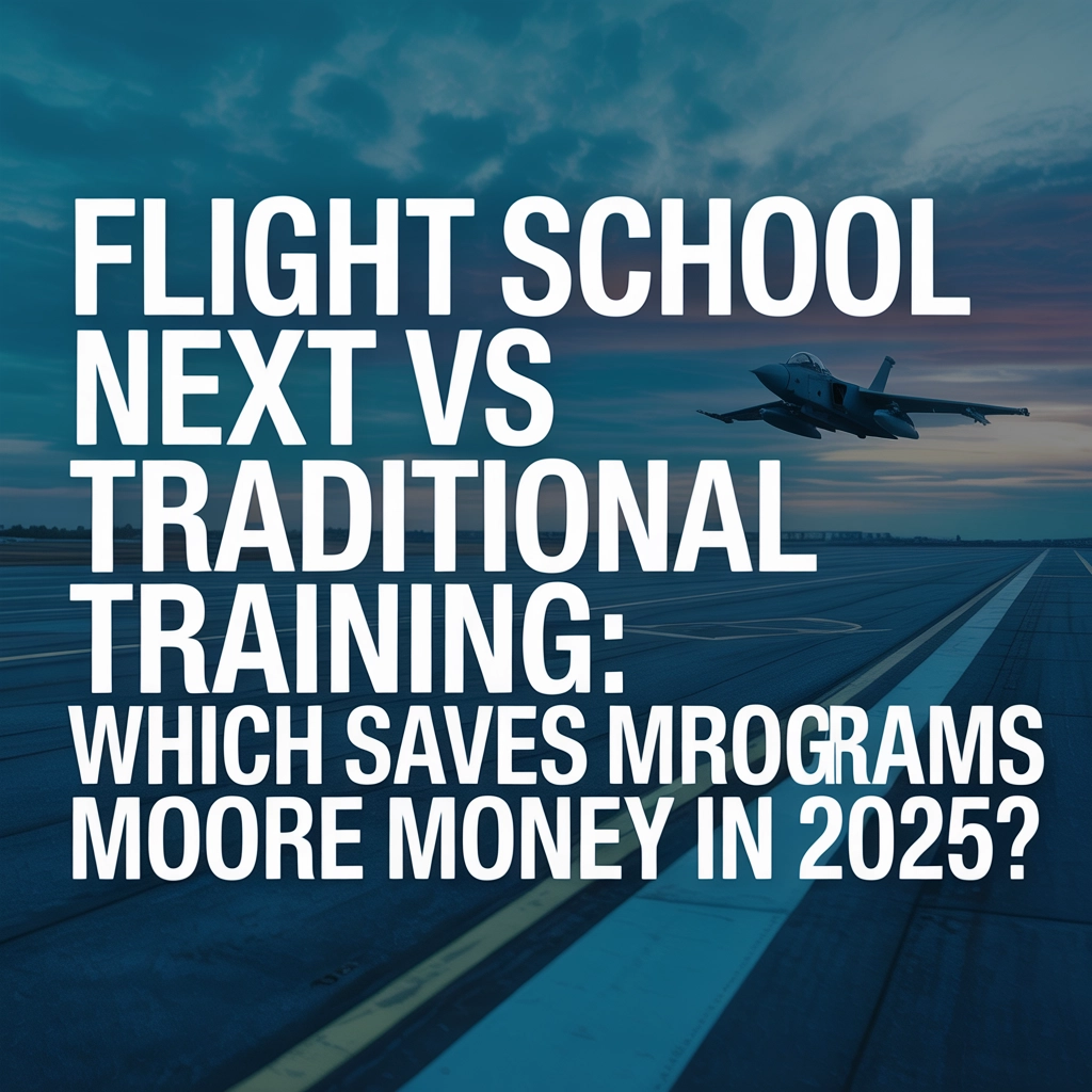 Flight School Next vs Traditional Training: Which Saves Military Programs More Money in 2025?