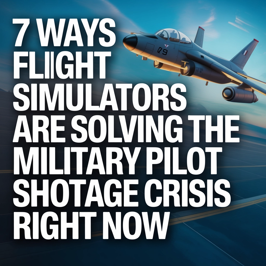 7 Ways Flight Simulators Are Solving the Military Pilot Shortage Crisis Right Now