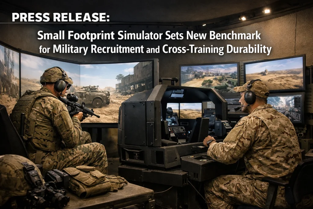 PRESS RELEASE: Small Footprint Simulator Sets New Benchmark for Military Recruitment and Cross-Training Durability