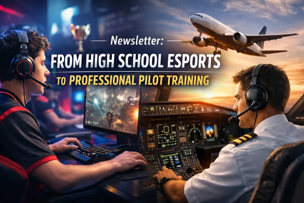 Newsletter: From High School Esports to Professional Pilot Training